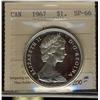 Image 1 : 1967 $1 ICCS SP66 Cameo