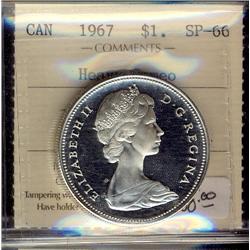 1967 $1 ICCS SP66 Heavy Cameo