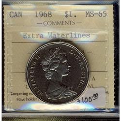 1968 $1 EWL ICCS MS65