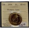 Image 1 : 2004 $1 Olympic Loon ICCS MS65