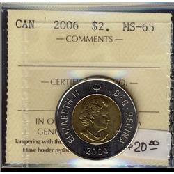 2006 $2 ICCS MS65