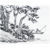 Image 9 : Chinese Watercolor Landscape Painting on Scroll