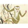 Image 7 : Chinese Watercolor on Paper Monkey