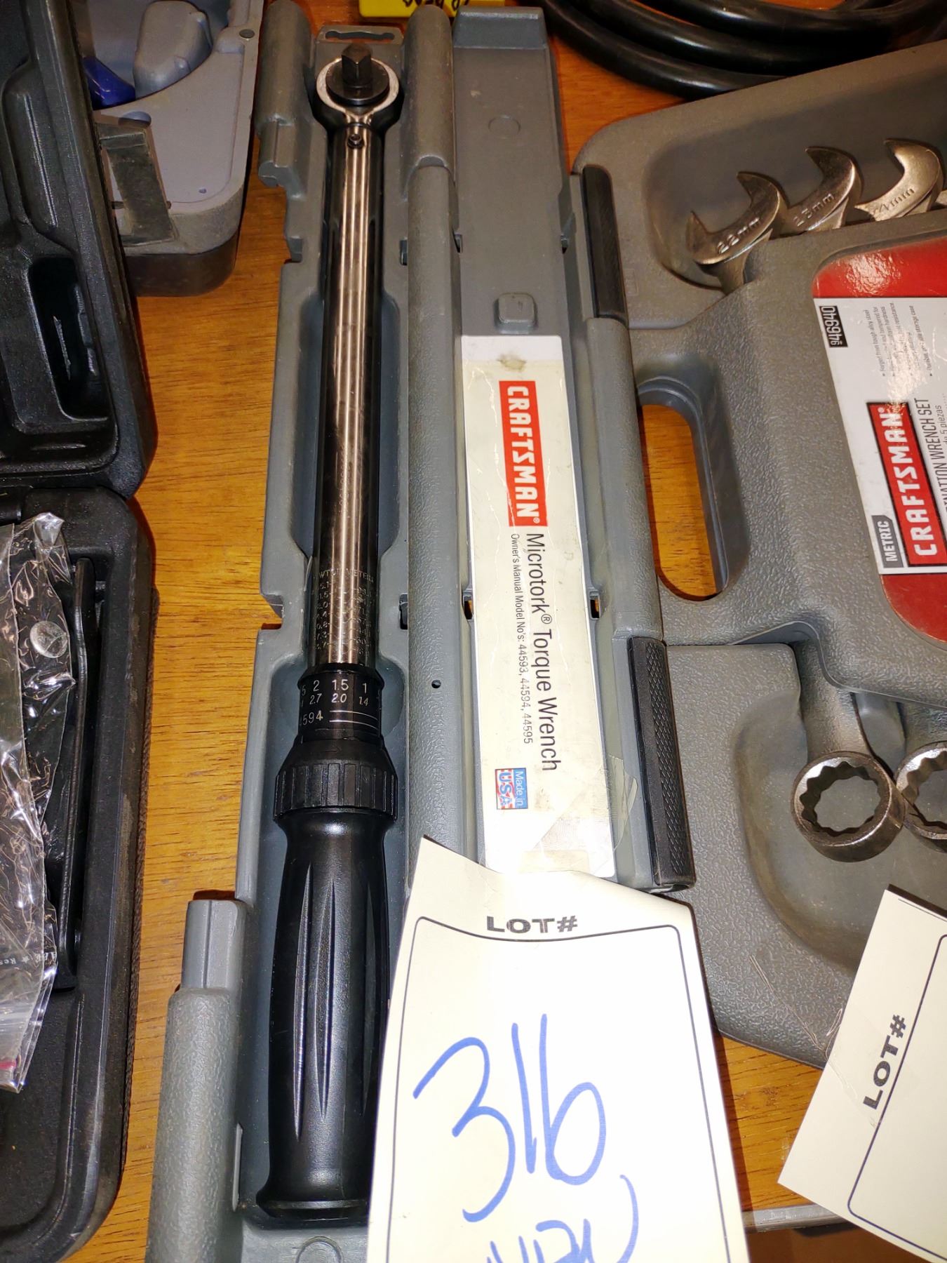 NEW CRAFTSMAN MICROTORK 1/4 IN. DRIVE TORQUE WRENCH w/CARRYING CASE