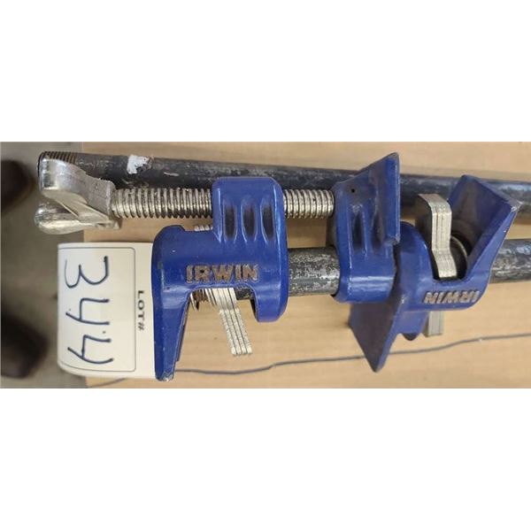 IRWIN PIPE CLAMPS X2
