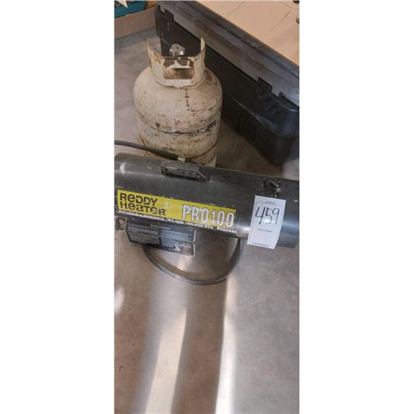 REDDY HEATER PRO 100 UP TO 100,000 BTU WITH PROPANE TANK