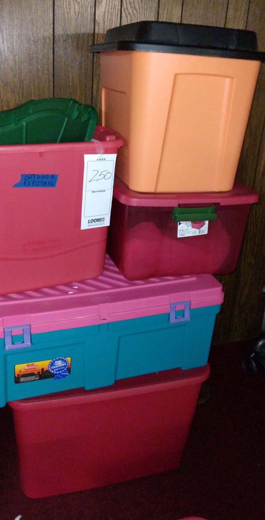 5 NEW EMPTY STORAGE CONTAINERS