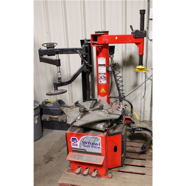 BLUE VIPER TIRE CHANGER MACHINE. BARLEY USED