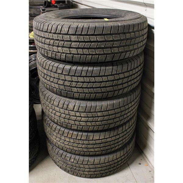 SET OF 5 NEW MICHELIN TIRES