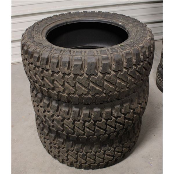 SET OF 3 FURY COUNTRY HUNTERS M/T 33X TIRES