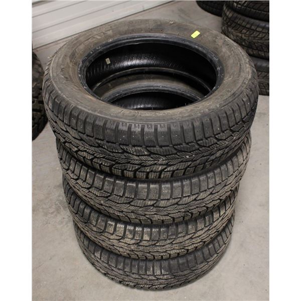 SET OF 4 FIRESTONE WINTERFORCE 2 TIRES