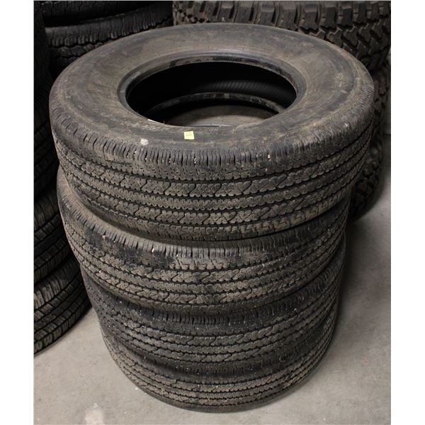 SET OF 4BRIDGESTONE V-STEEL R18 265 LT TIRES