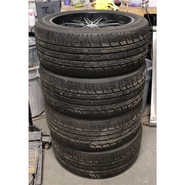 SET OF 4 ZENNA ARGUS-UPH TIRES W RIMS