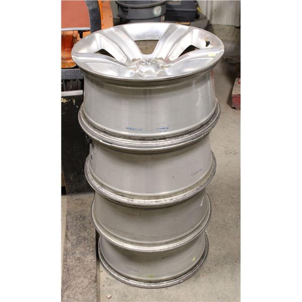 20 INCH DOGE 5 BOLT ALLOY RIMS WITH O2 SENSORS