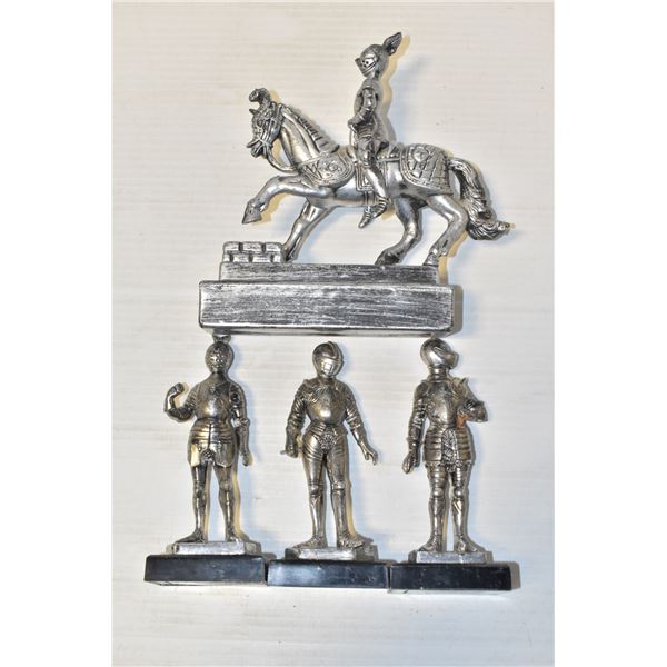 VINTAGE 4 KNIGHTS IN SHINING ARMOUR