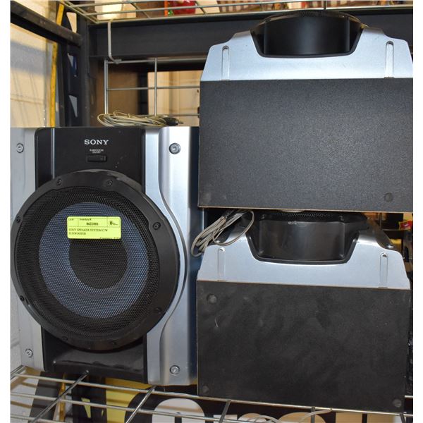 SONY SPEAKER SYSTEM C/W SUBWOOFER