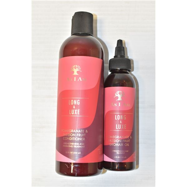 AS I AM LONG & LUXE POMEGRANATE & PASSION FRUIT