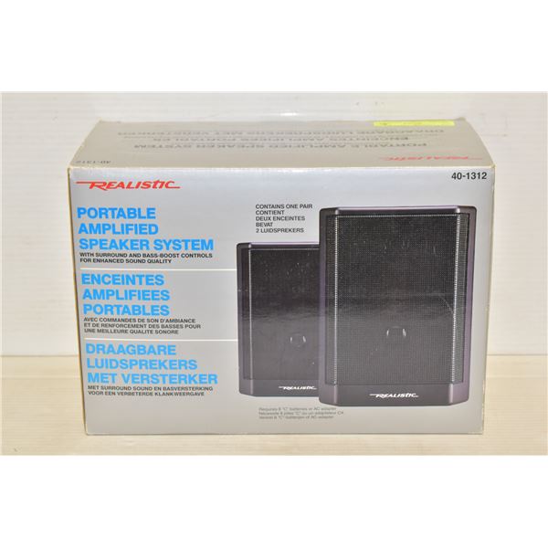 REALISTIC PORTABLE AMPLIFIED SPEAKER SYSTEM