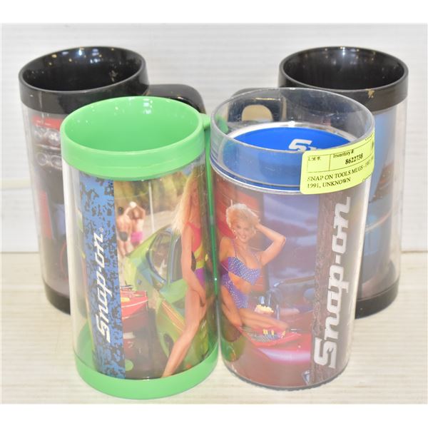 SNAP ON TOOLS MUGS - 1987, 1993, 1991, UNKNOWN