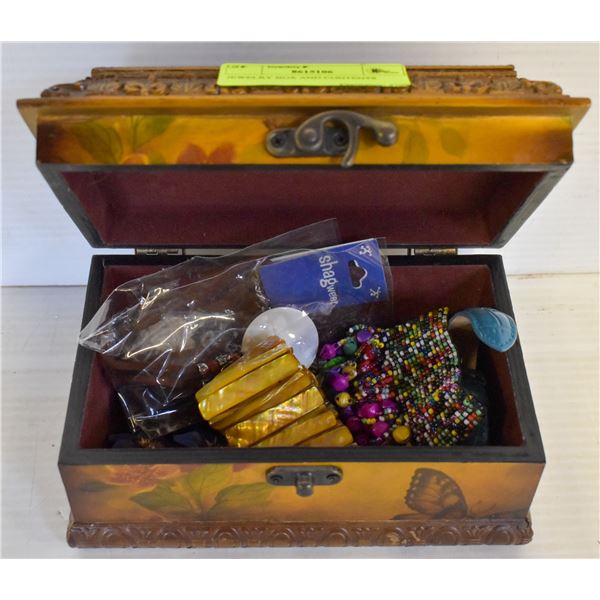 JEWELRY BOX AND CONTENTS