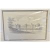 Image 1 : ORIGINAL FRAMED SIGNED SKETCH OF CAERNARFON CASTLE