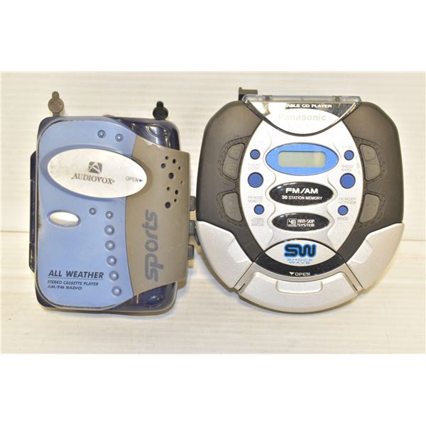 PORTABLE CASSETTE AND CD PLAYERS