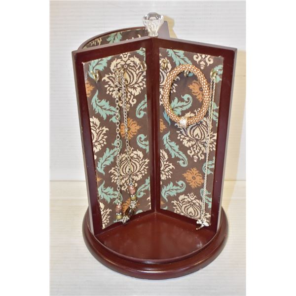 ROTATING JEWELRY ORGANIZER BOX WITH ATTRACTIVE FAB