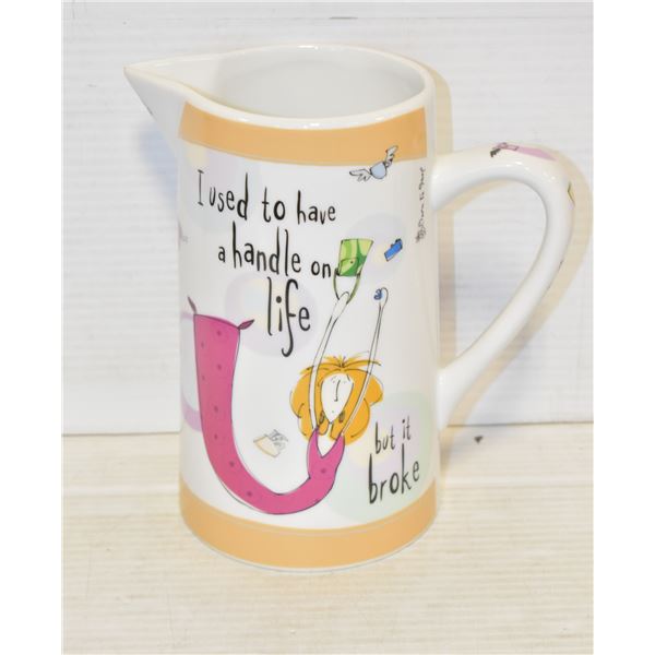 JOHNSON BROTHERS, ENGLAND, BORN TO SHOP DESIGN JUG