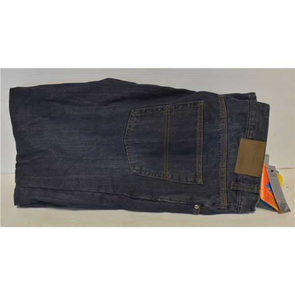 MENS THERMAL JEANS - INSULATED 34 X 32 - W/TAGS