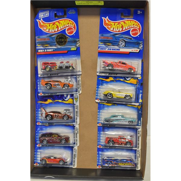 10 NEW VINTAGE HOT WHEELS - '58 CORVETTE, F-150