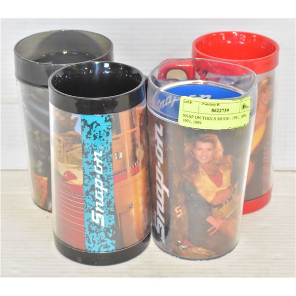 SNAP ON TOOLS MUGS - 1991, 1993, 1991, 1994