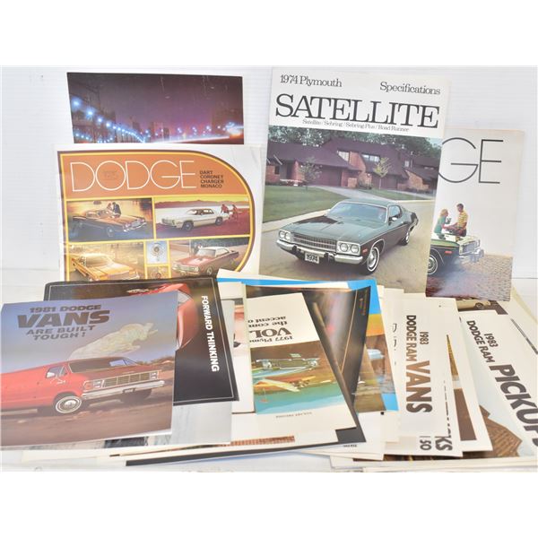 VINTAGE AUTO DEALER JEEP SALES BROCHURES