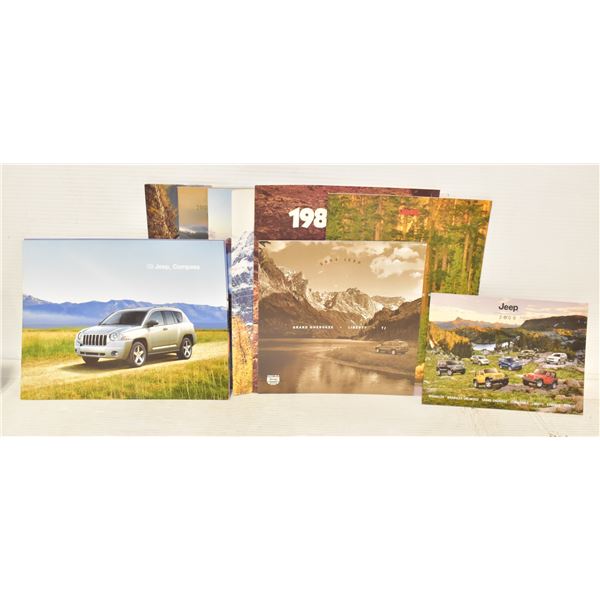 VINTAGE AUTO DEALER JEEP SALES BROCHURES