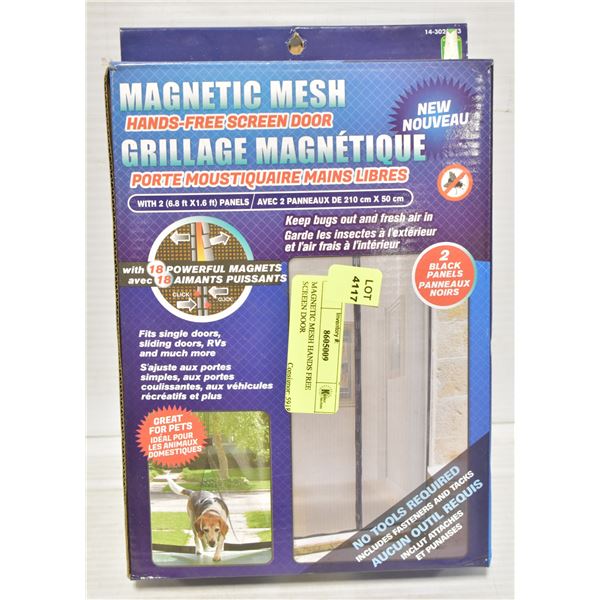 MAGNETIC MESH HANDS FREE SCREEN DOOR