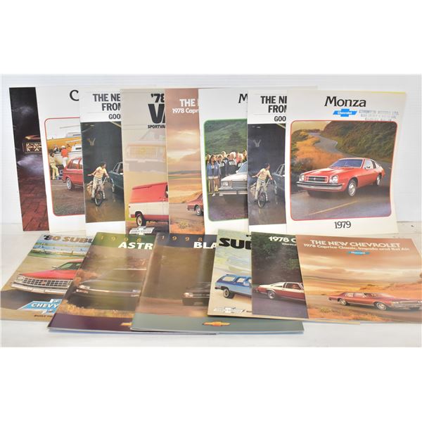 VINTAGE AUTO DEALER CHEVROLET SALES BROCHURES