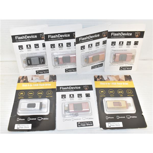 FLAT OF FLASH DRIVES.