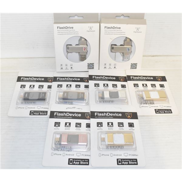 FLAT OF FLASH DRIVES.