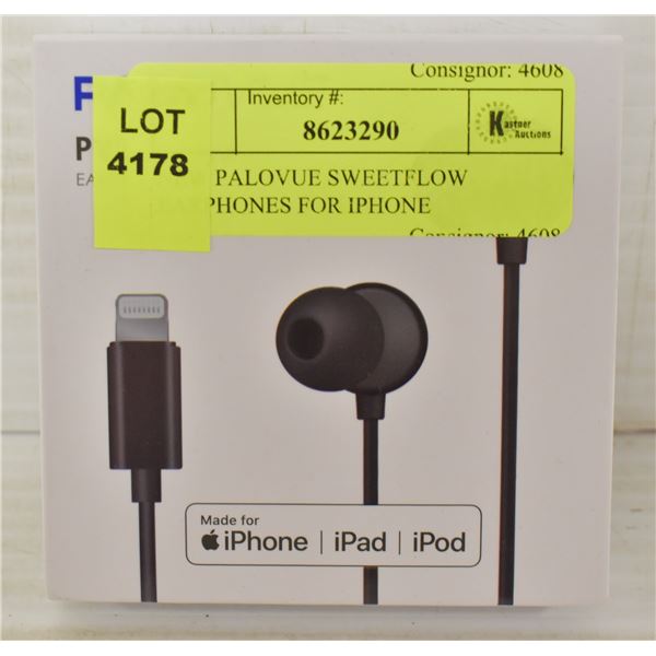 NEW PALOVUE SWEETFLOW EARPHONES FOR IPHONE