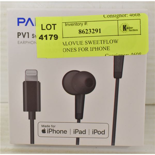 NEW PALOVUE SWEETFLOW EARPHONES FOR IPHONE