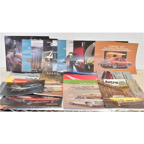 VINTAGE AUTO DEALER PONTIAC SALES BROCHURES
