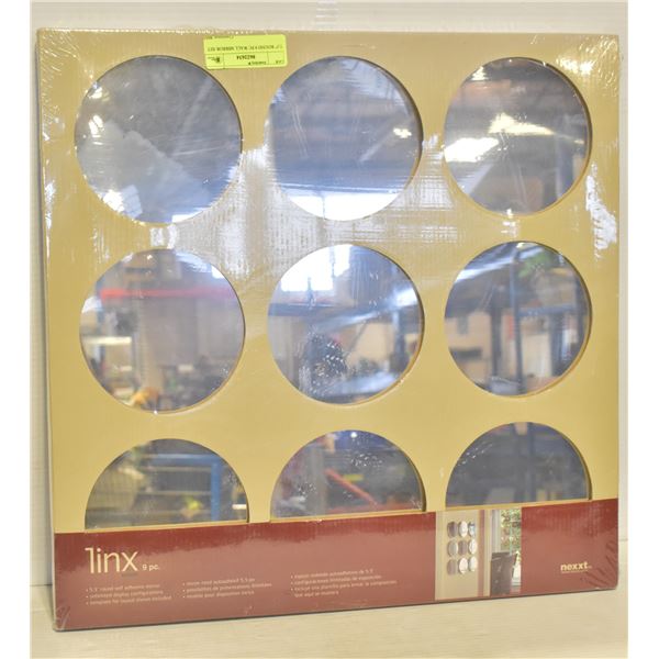 5.5" ROUND 9 PC WALL MIRROR SET