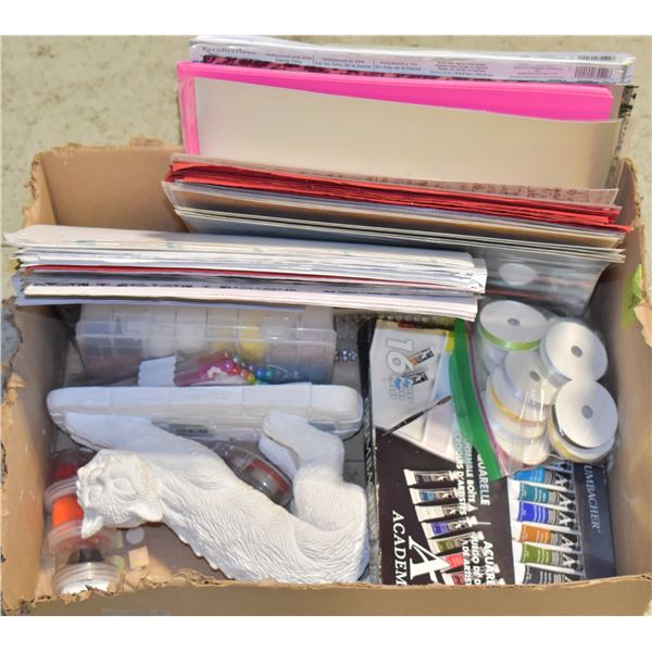 ASSORTED CRAFTING & SCRAPBOOKING MATERIALS