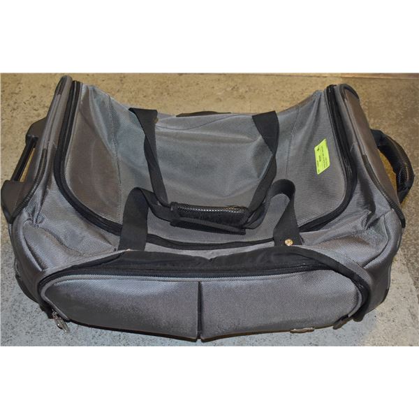 SWISS GEAR 19" GREY  ROLLING DUFFEL BAG