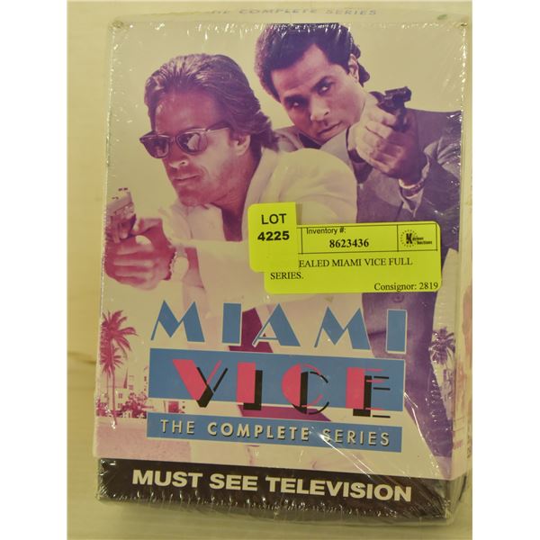 NEW SEALED MIAMI VICE FULL SERIES.