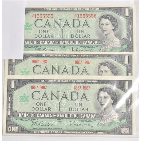 CANADIAN 1 AND 2 DOLLAR VALUES BILLS