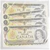 Image 1 : CANADIAN 1 AND 2 DOLLAR VALUES BILLS