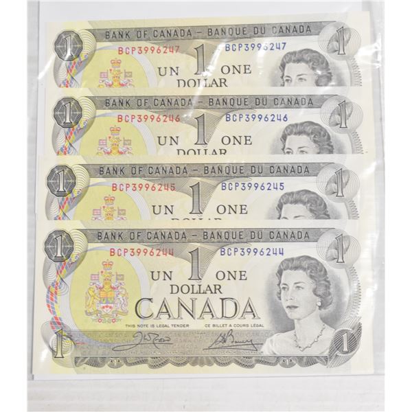 CANADIAN 1 AND 2 DOLLAR VALUES BILLS
