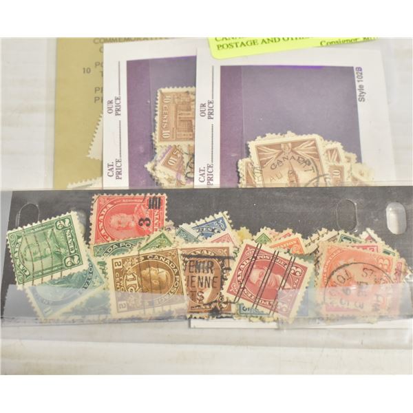 CANADIAN AND WORLD STAMPS, POSTAGE AND OTHER TYPES