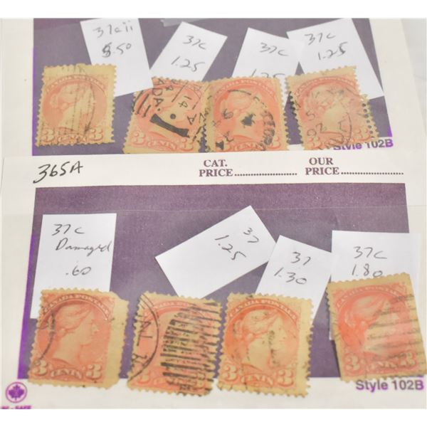 CANADIAN AND WORLD STAMPS, POSTAGE AND OTHER TYPES