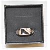Image 1 : MENS TITANIUM ALLOY CUBIC ZIRCONIA BLACK